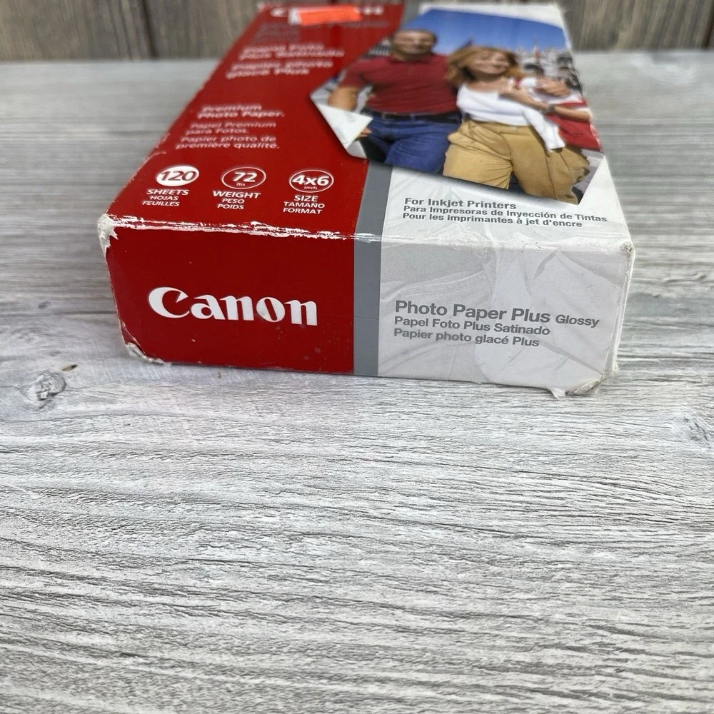 Canon 4x6 Photo Paper Plus Glossy 120 Sheets for inkjet